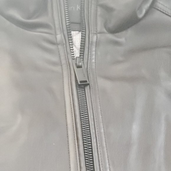 Calvin Klien Genuine Leather Thinsulate Lined Leather Bomber (Black)  Size M - Picture 5 of 5